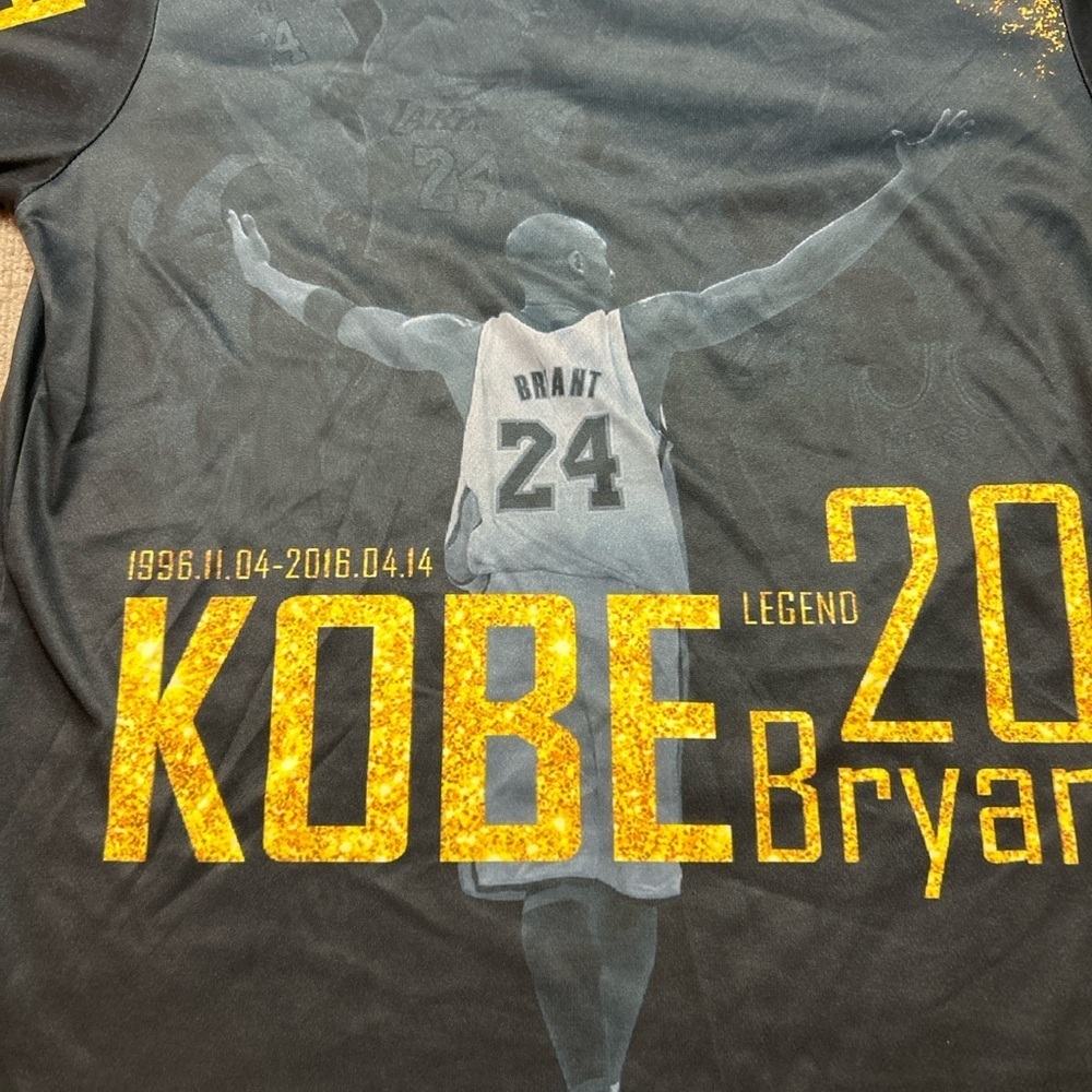 Black and Gold Kobe Bryant Graphic T-Shirt